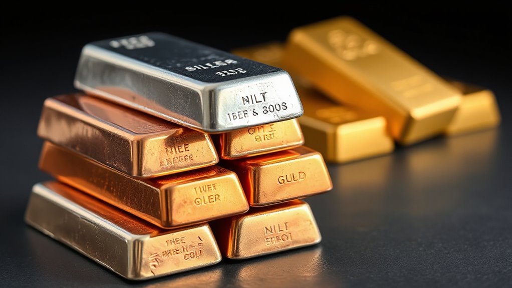 silver copper gold price fluctuations