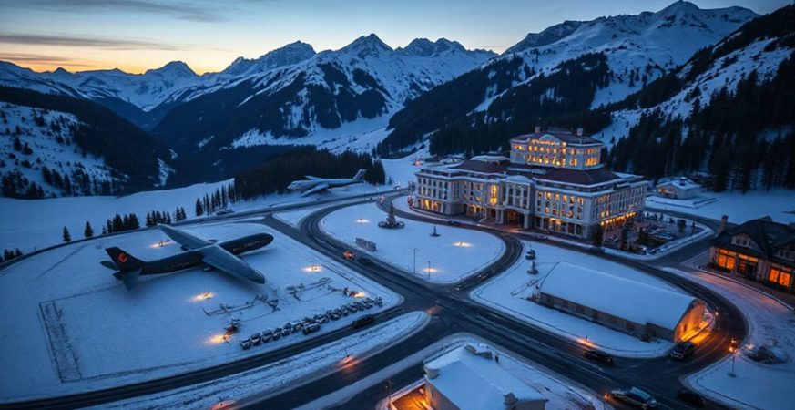 trump leads huge davos delegation