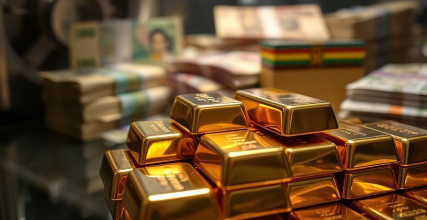 zimbabwe increases gold reserves