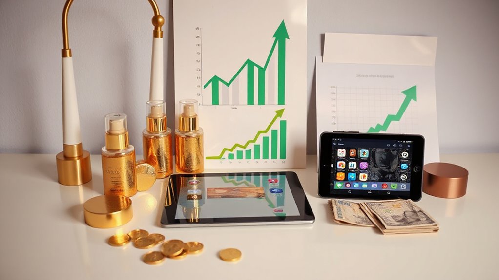 on demand beauty sales surge